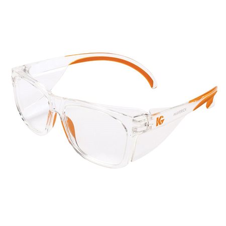 KleenGuard Maverick Safety Glasses clear and orange
