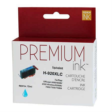 Compatible High Yield Ink Jet Cartridge (Alternative to HP 920XL) cyan
