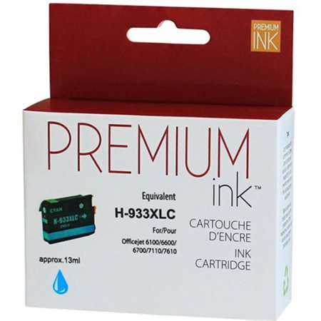 Compatible High Yield Ink Jet Cartridge (Alternative to HP 933XL) cyan