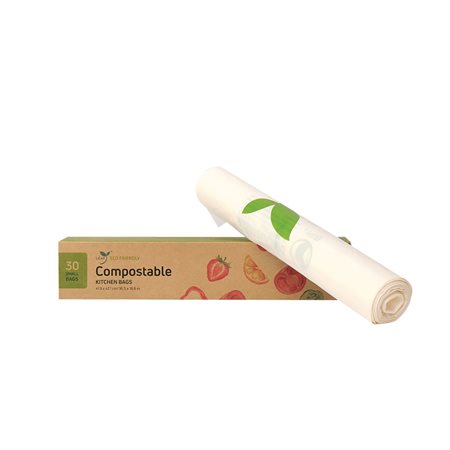 Compostable Garbage Bags 16 x 16 in. package of 30