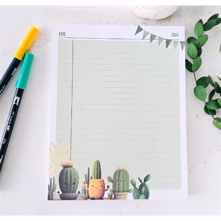 PLANNER NOTE PAD - CACTUS UNDER THE SUN