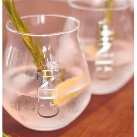 DUO VERRES À GIN SUR PIED CHIN GIN