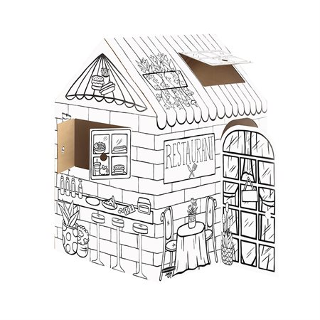 Playhouse 38 x 32 x 48 in. H. treats 'n' eats