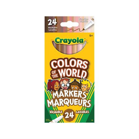 Colors of the World Crayons fine line markers