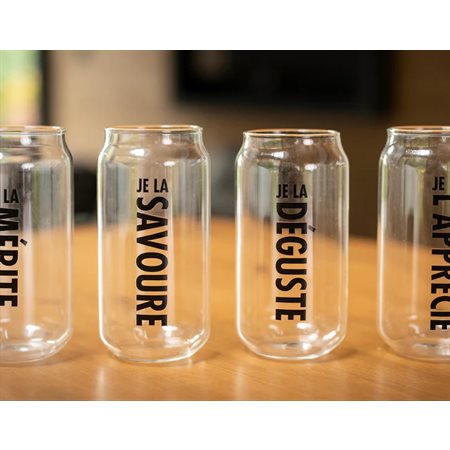 SET 4 CLASSIC CAN BEER GLASSES