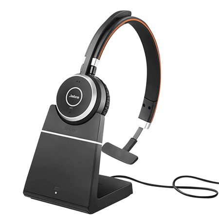 Evolve 65SE Wireless Headset With charging stand mono