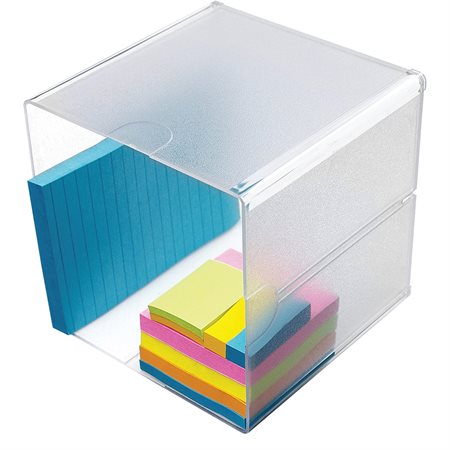 Cube de bureau en plastique 1 compartiment