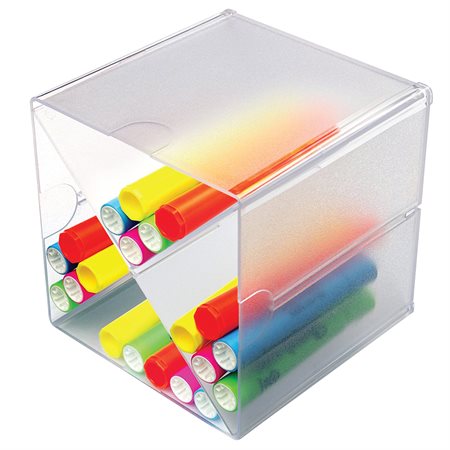 Cube de bureau en plastique 4 compartiments