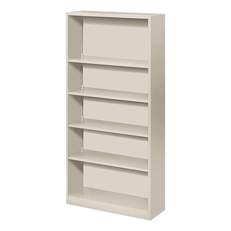 HON S72ABCQ Five-Shelf Metal Bookcase
