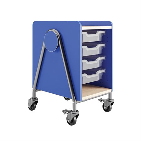 Whiffle Storage Cart - 4 Shelves 16-1 / 2 x 19-3 / 4 x 27-1 / 4 in. H blue