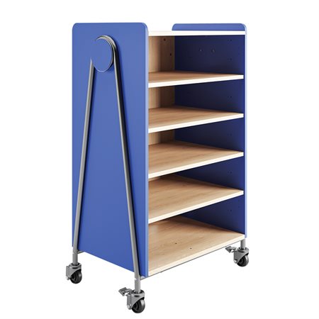 Whiffle Storage Cart - 4 Shelves 30 x 19-3 / 4 x 48 in. H blue