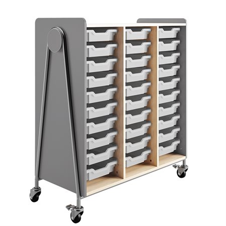 Whiffle Storage Cart - 30 Trays grey