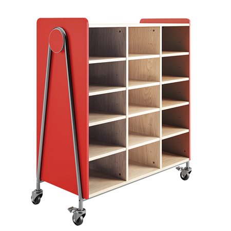 Whiffle Storage Cart - 12 shelves red