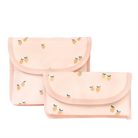 Set of Lunch Food Pouches Peach