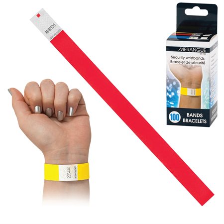 Security Wristbands red