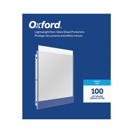 Lightweight Non-Glare Sheet Protectors box of 100
