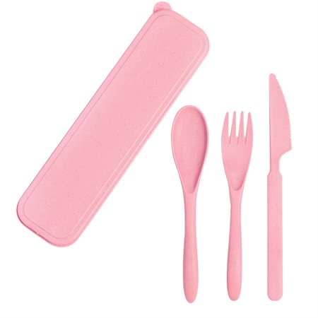 3-piece Utensil Set pink