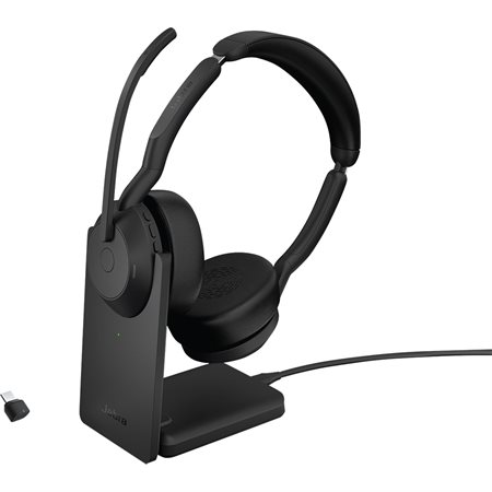 Evolve2 55 Stereo Headset with Charging Stand USB-C UC