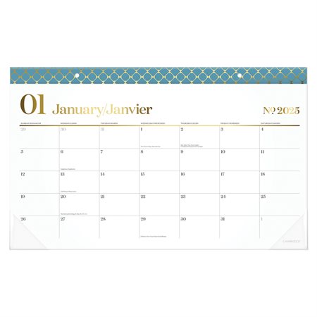 WorkStyle™ Monthly Desk Pad Calendar 2025