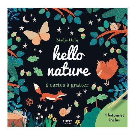 Hello nature : 6 cartes à gratter