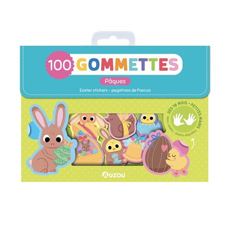 Pâques : 100 gommettes = Easter stickers = Pegatinas de Pascua
