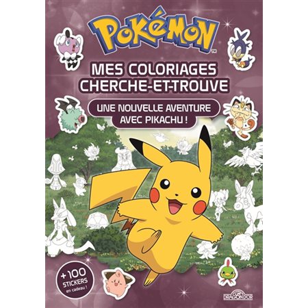 Pokémon : mes coloriages cherche-et-trouve : une nouvelle aventure avec Pikachu !  1X(N / R) BRISÉ