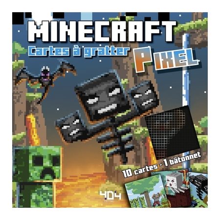 Minecraft : mes cartes à gratter pixel  1X (N / R) BRISÉ