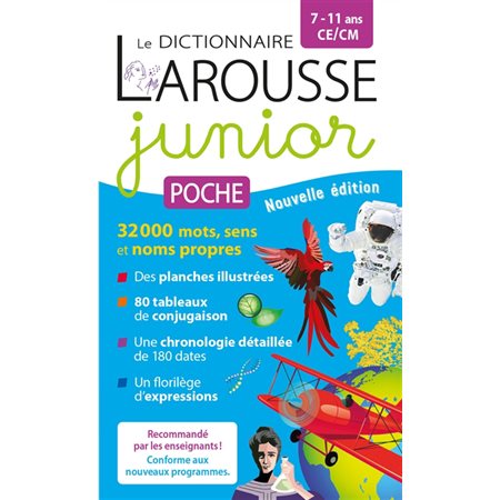 Dictionnaire Larousse junior poche, 7-11 ans, CE-CM