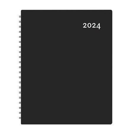 Agenda Maxwell Maxi-N Noir  2024 Hebdomadaire