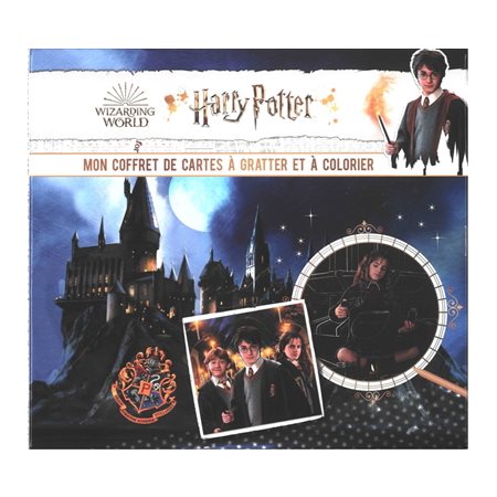 Harry Potter : mon coffret de cartes à gratter et à colorier