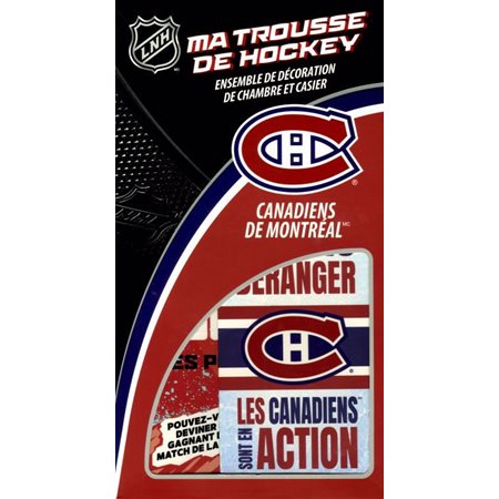 Ma trousse de hockey - Les Canadiens de Montréal( ens de décoration de chambre et casier)