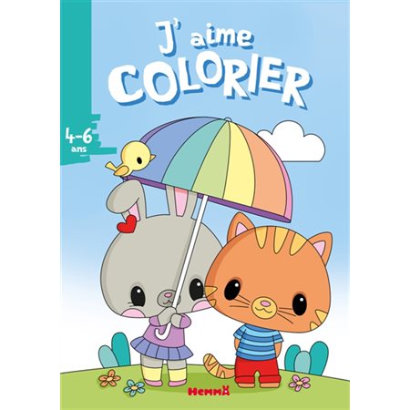 J'aime colorier (4-6 ans) (Lapine et chat)