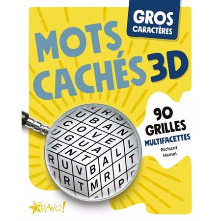 Gros caractères - Mots cachés 3D : 90 grilles multifacettes