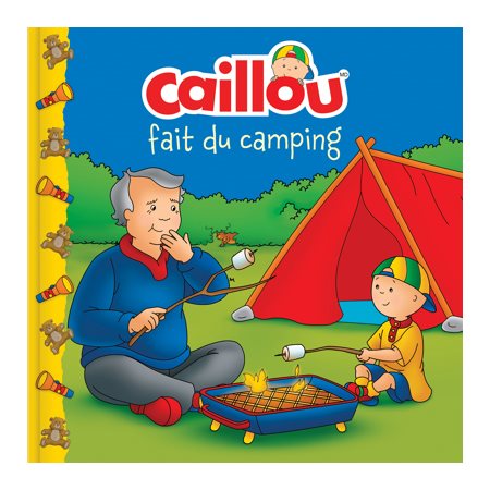 Caillou fait du camping