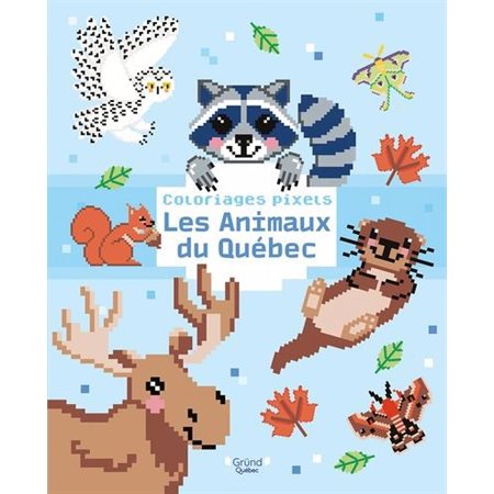 Coloriages pixels - Les animaux du Québec