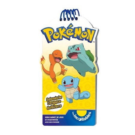 Pokémon : Salamèche, mon carnet de jeux et d'activités avec des stickers