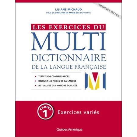 Exercices du Multidictionnaire de la langue française cahier 1